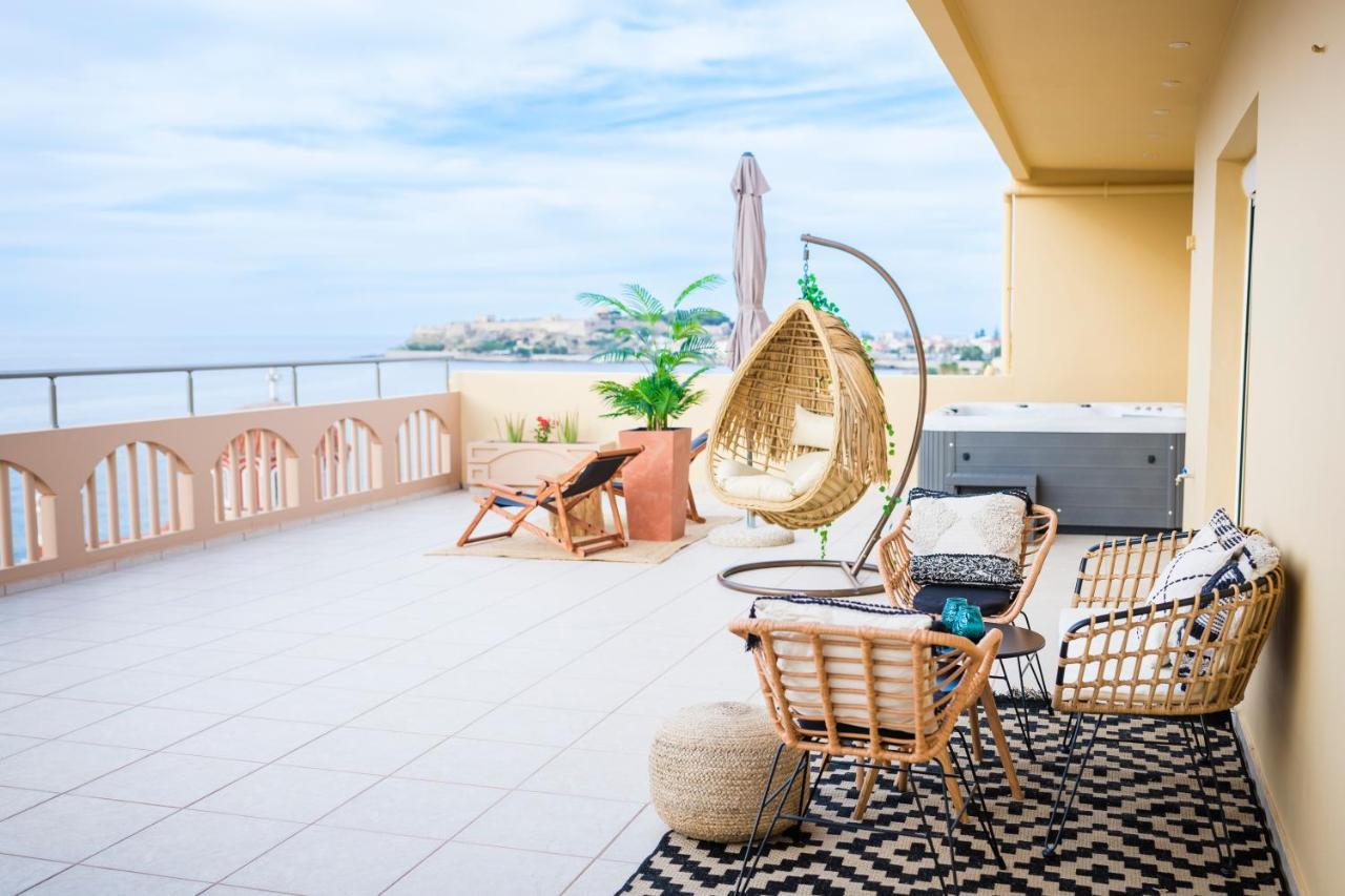 Thea - Rooftop Seaview Jacuzzi Rethimnon Buitenkant foto